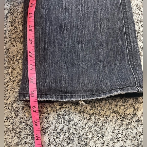 7 For All Mankind A Pocket Bootcut USA Made 🇺🇲 Factory Distressing Womens 28 - Picture 15 of 16